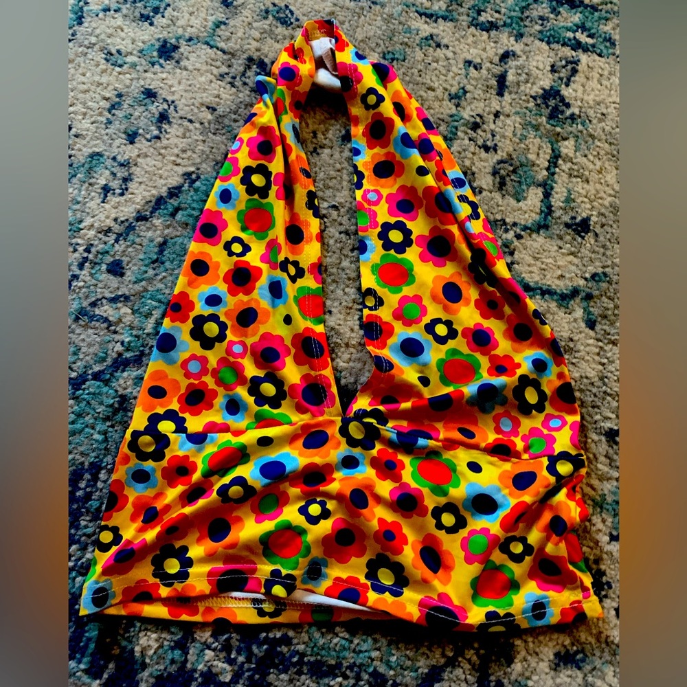 KOLLY large floral halter top